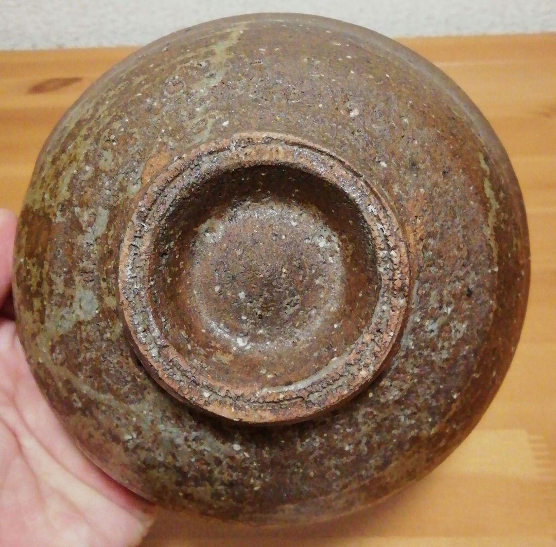 千漢鳳作　韓国　柿の蔕　茶碗　共箱　茶道具