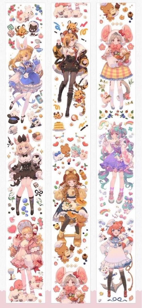 まぐろ　(人物・装飾マステ切り売り)