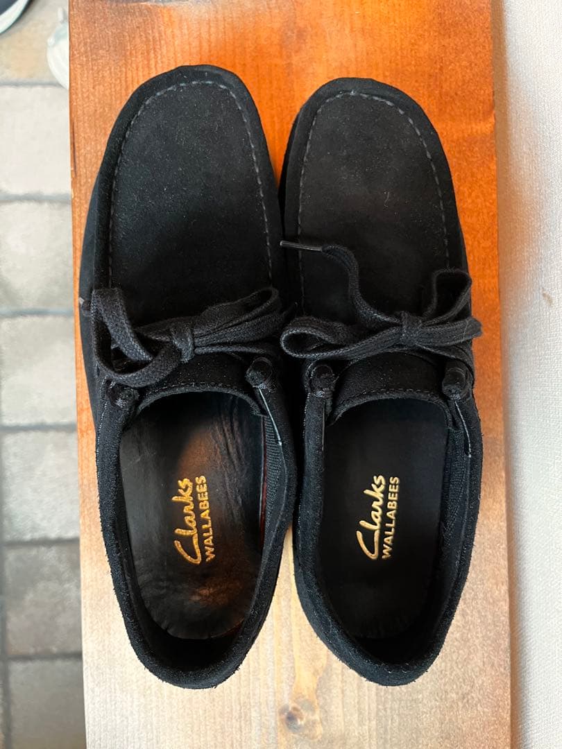 【美品】　クラークスワラビー　Clarks Wallabees EVOブラック