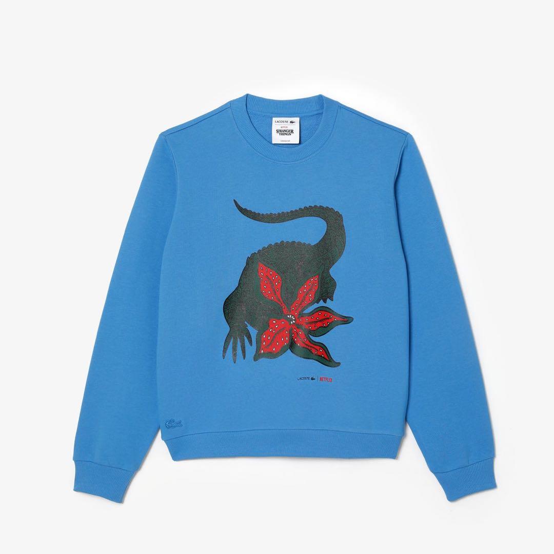 LACOSTE × NETFLIX ワニロゴクルーネックスウェット　トレーナー