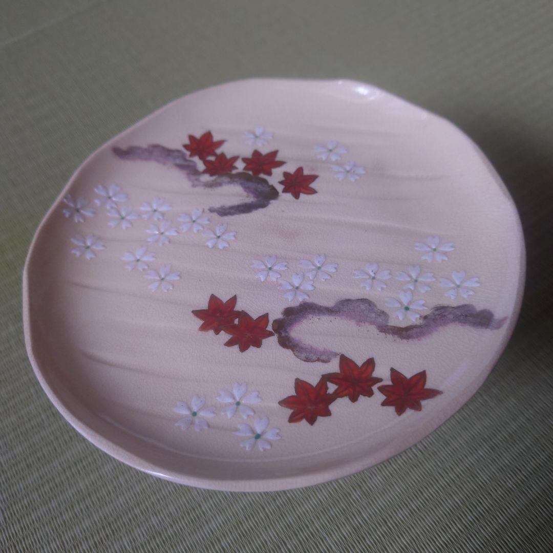 仁清雲錦画 茶巾台 f平安祥山作　茶道/茶道具