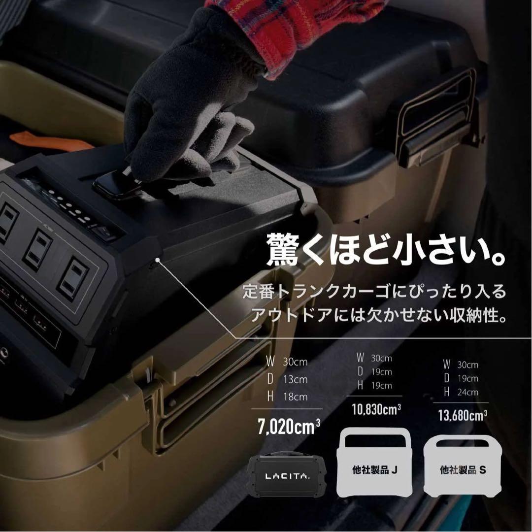 LACITA ENERBOX01-SP 防滴大容量444Wh