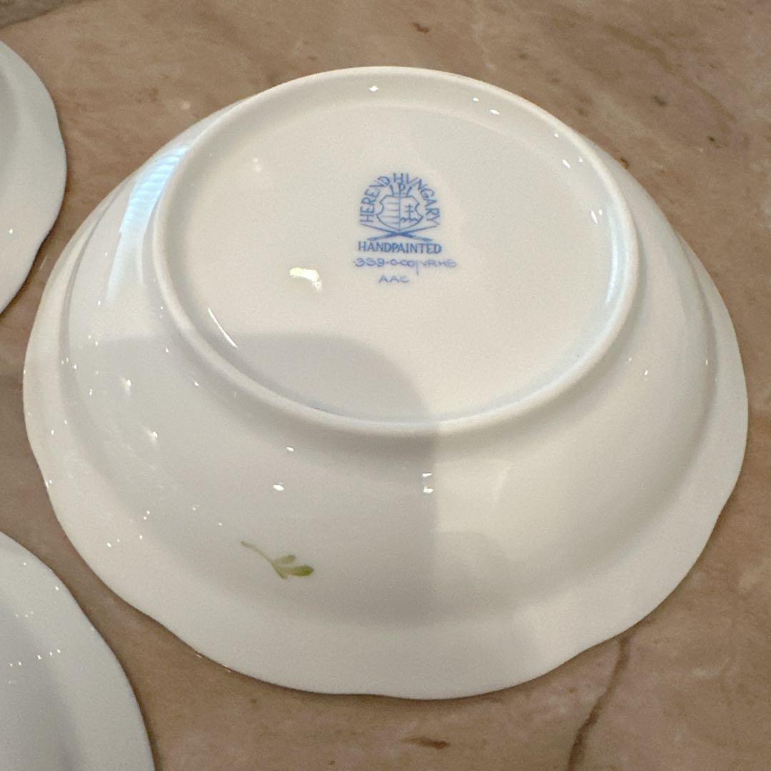 ヘレンド オリエンタルボウル Sサイズ 3枚、Lサイズ 3枚とヘレンドティー