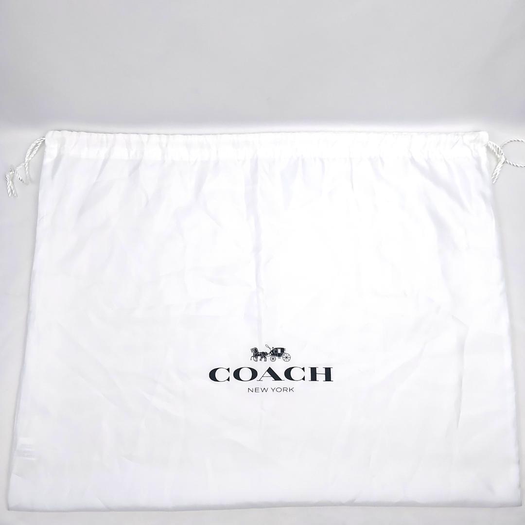 COACH コーチ トートバッグ ストロー かごバッグ スムースレザー ポーチ付