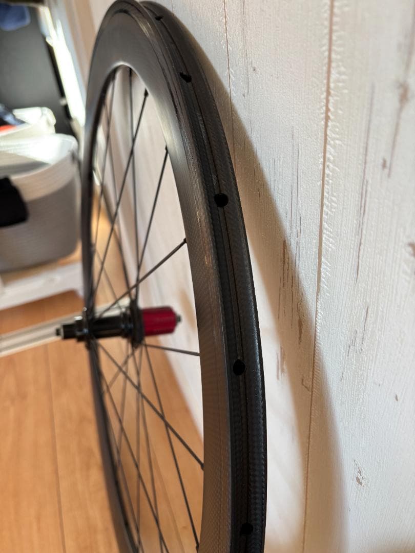 50mm カーボンチューブラーホイール 700C シマノ10速・11速