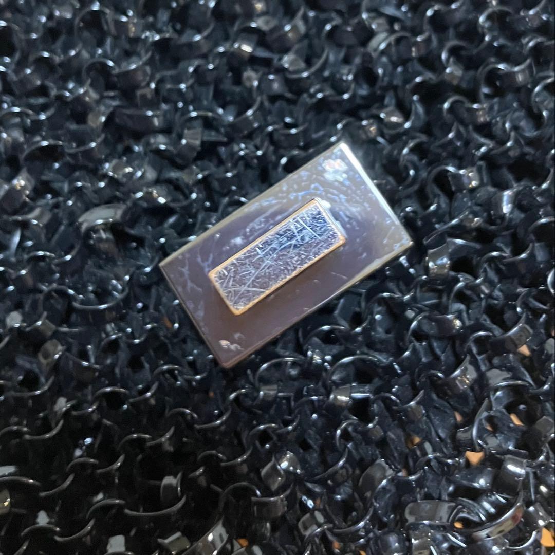 現行　アンテプリマ　ルケット　ミディアム　エナメルブラック　横長　ブラック