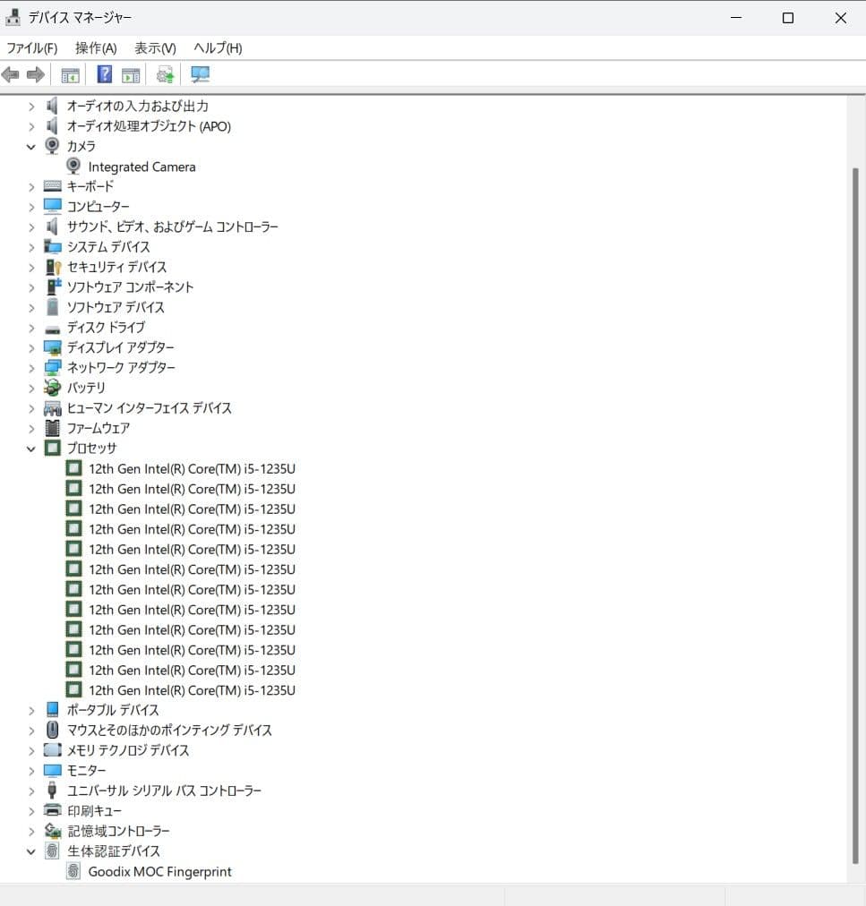 Windowsノート本体 A02 Lenovo ThinkPad Corei5-1235U win11