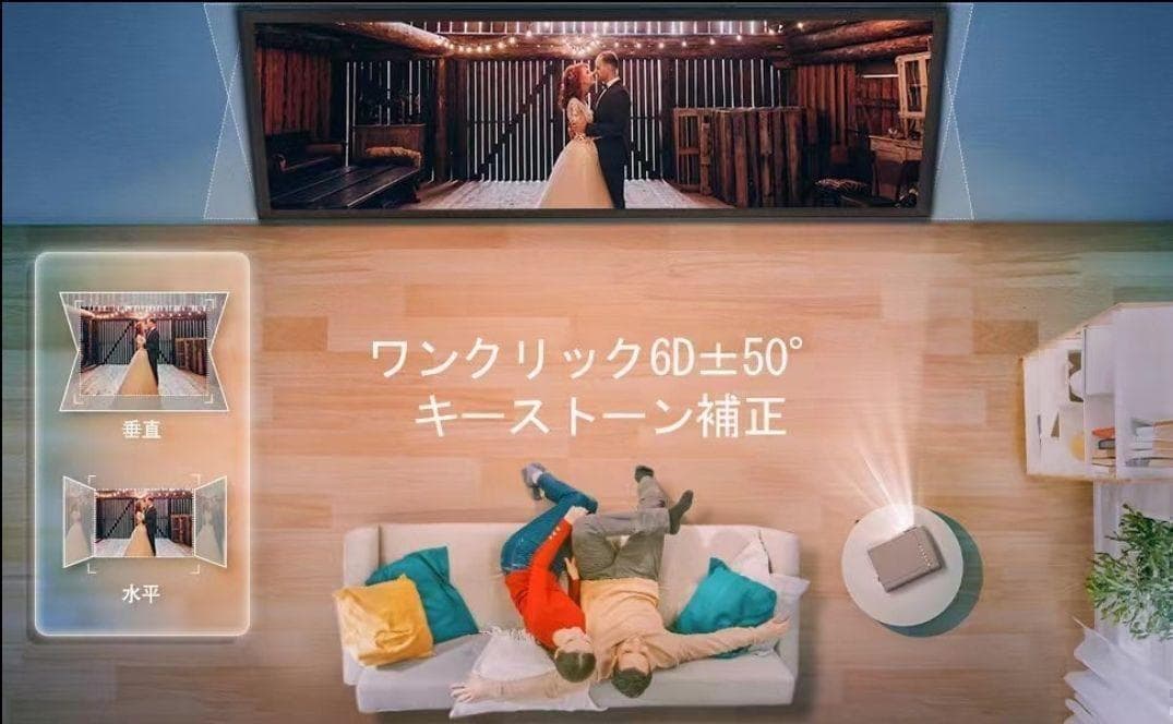 フルHDネイティブ1080pプロジェクター8000Lホームプロジェクター