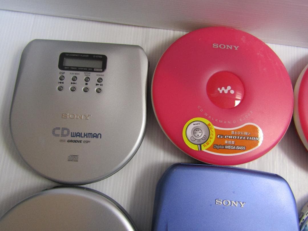 K0721 SONY ... ポータブルCDプレーヤー 14セット ジャンク