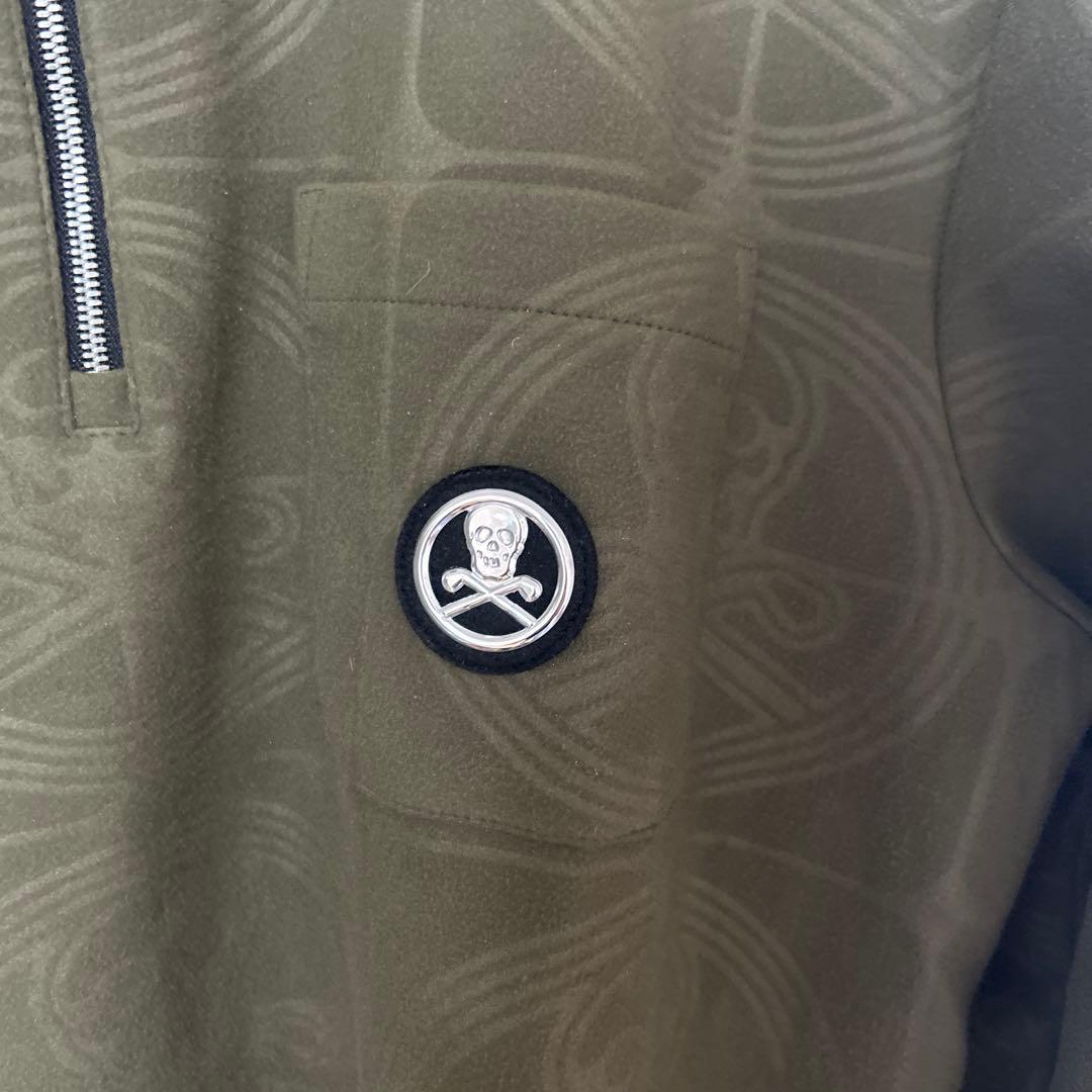 MARK & LONA オリーブ ジップアップポロシャツ