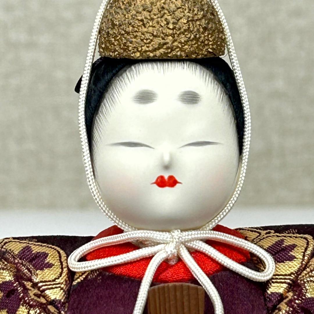 東玉　鈴木賢一作　江戸木目込雛人形　親王飾り　寿々喜雛　男雛と女雛の立ち雛　立雛