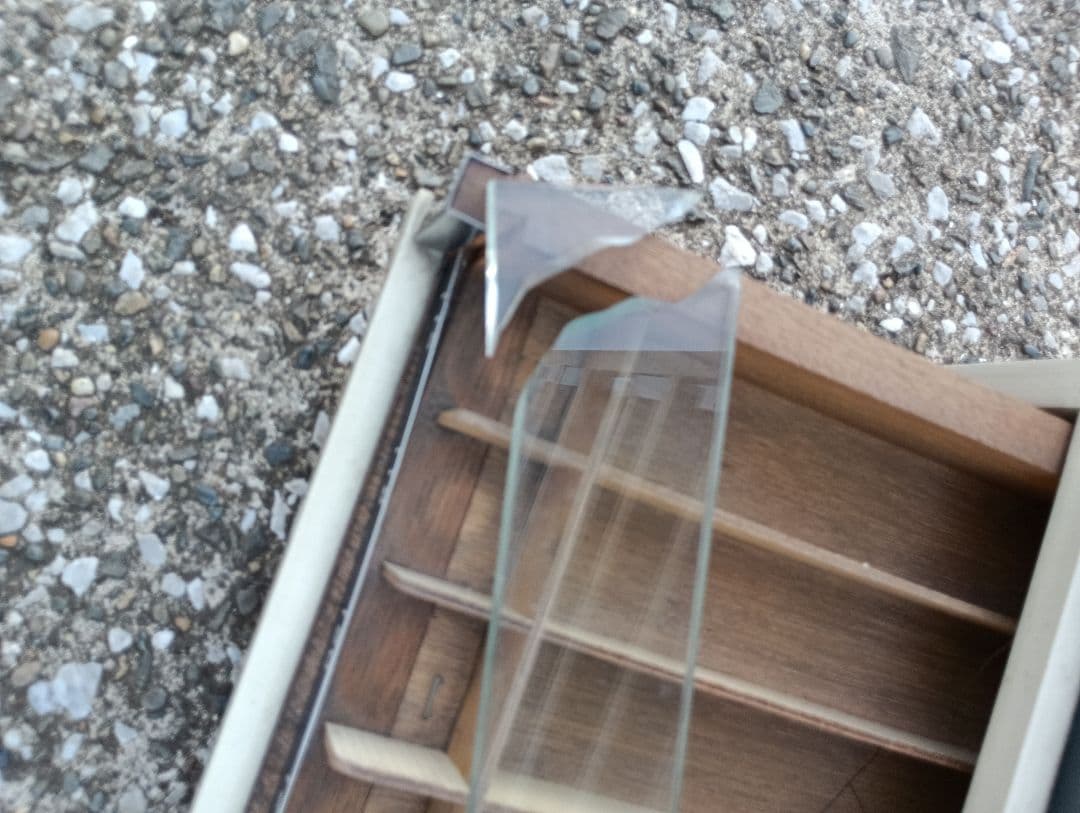 4236）糸販売木製ケース　　手芸 店舗什器 昭和レトロ