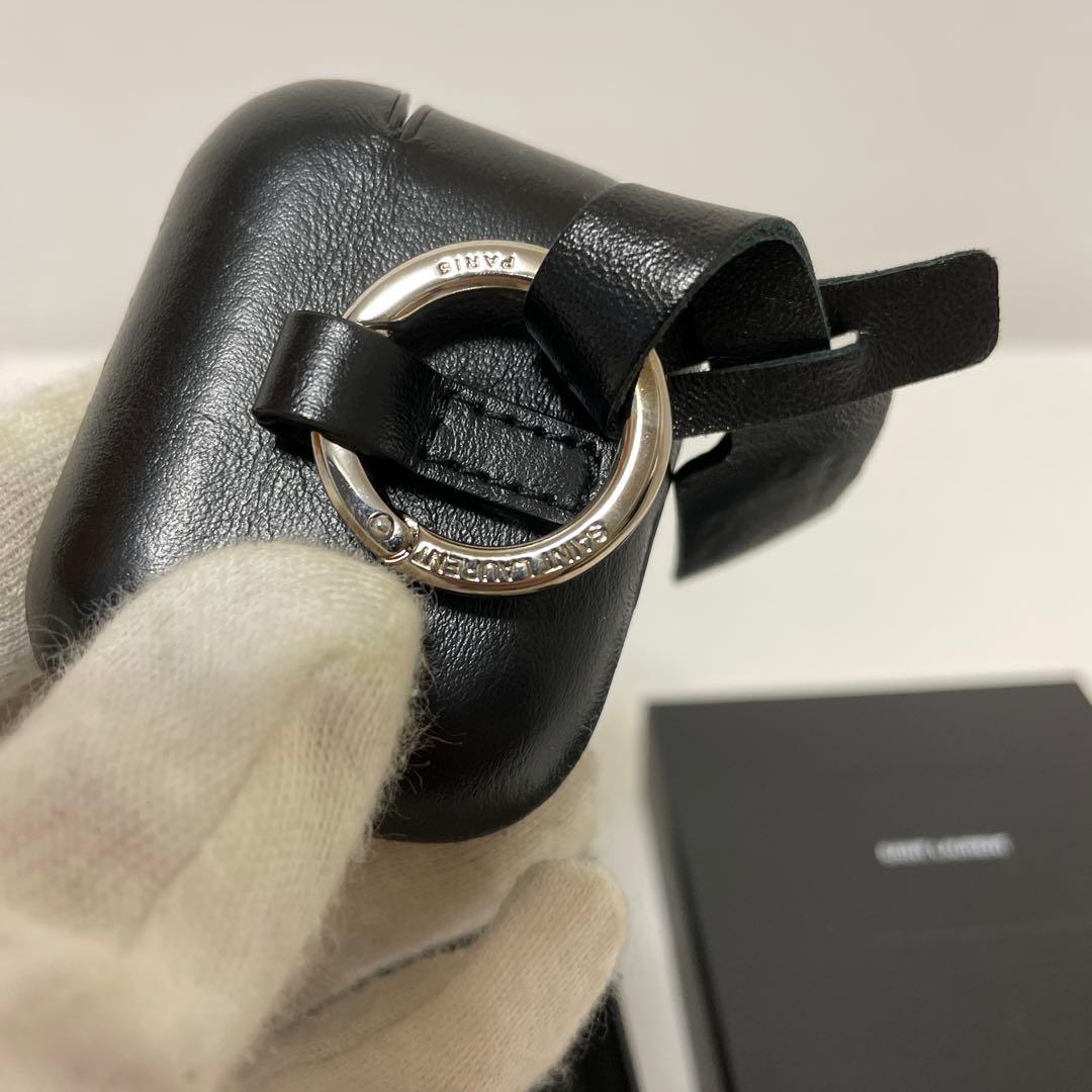 YSL サンローラン レザー AirPods Pro ケース ブラック 中古