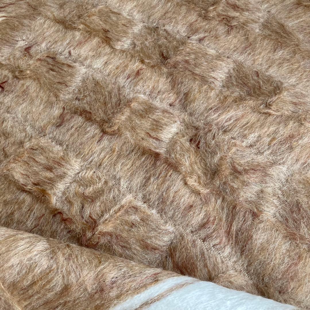 新品wool100％　キャラメル　ミルキー　バッターニエ　トルコヴィンテージラグ