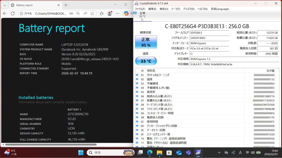 中古美品！ DYNABOOK G83/KW i5第12世代／16GBメモリ