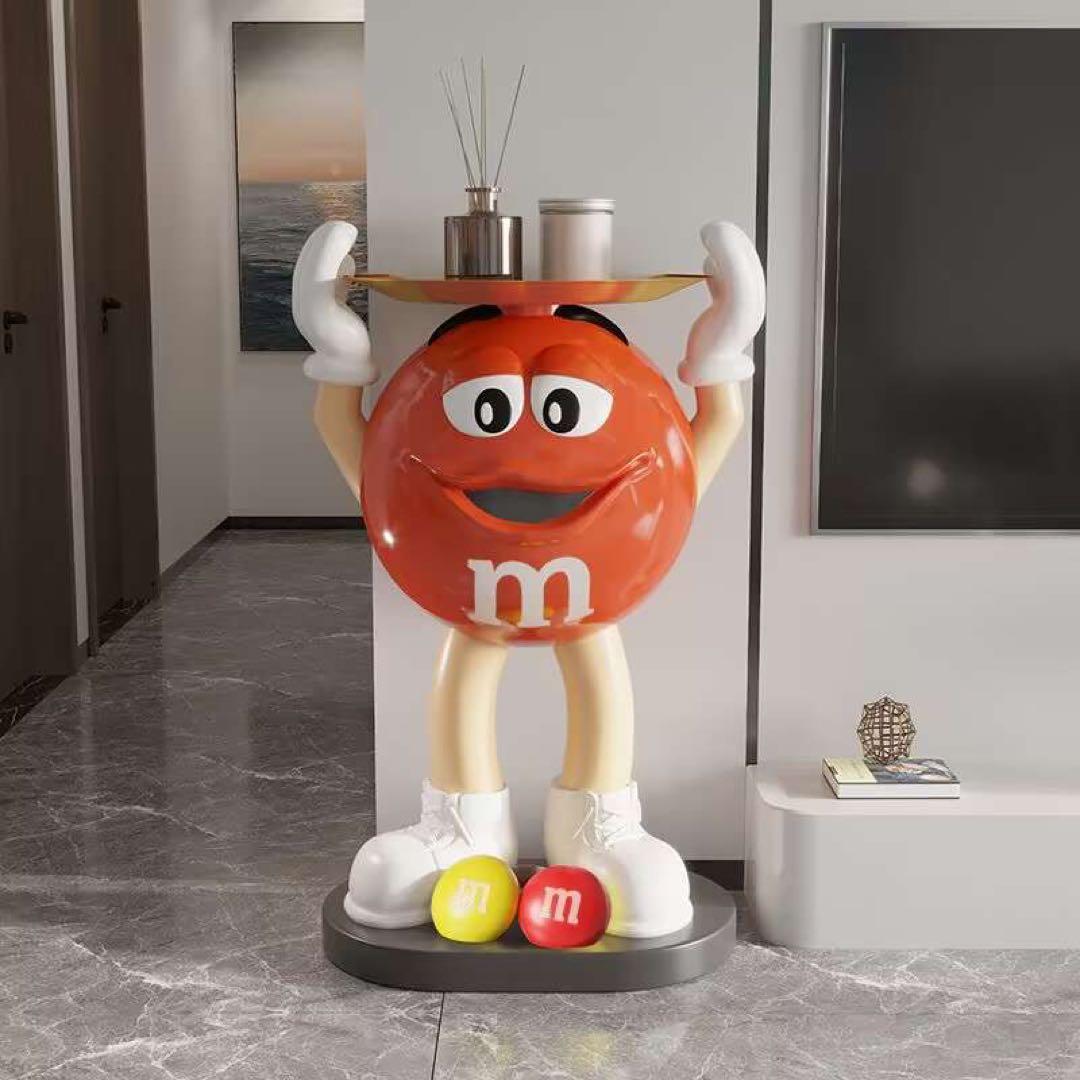 新品 特大 M&M's エムアンドエムズ サイドテーブル フィギュア