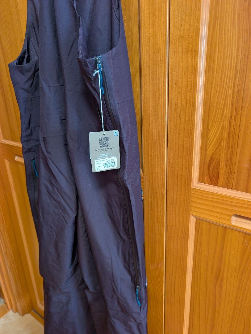 Patagonia メンズ・パウダー・タウン・ビブ オブシディアンプラム L