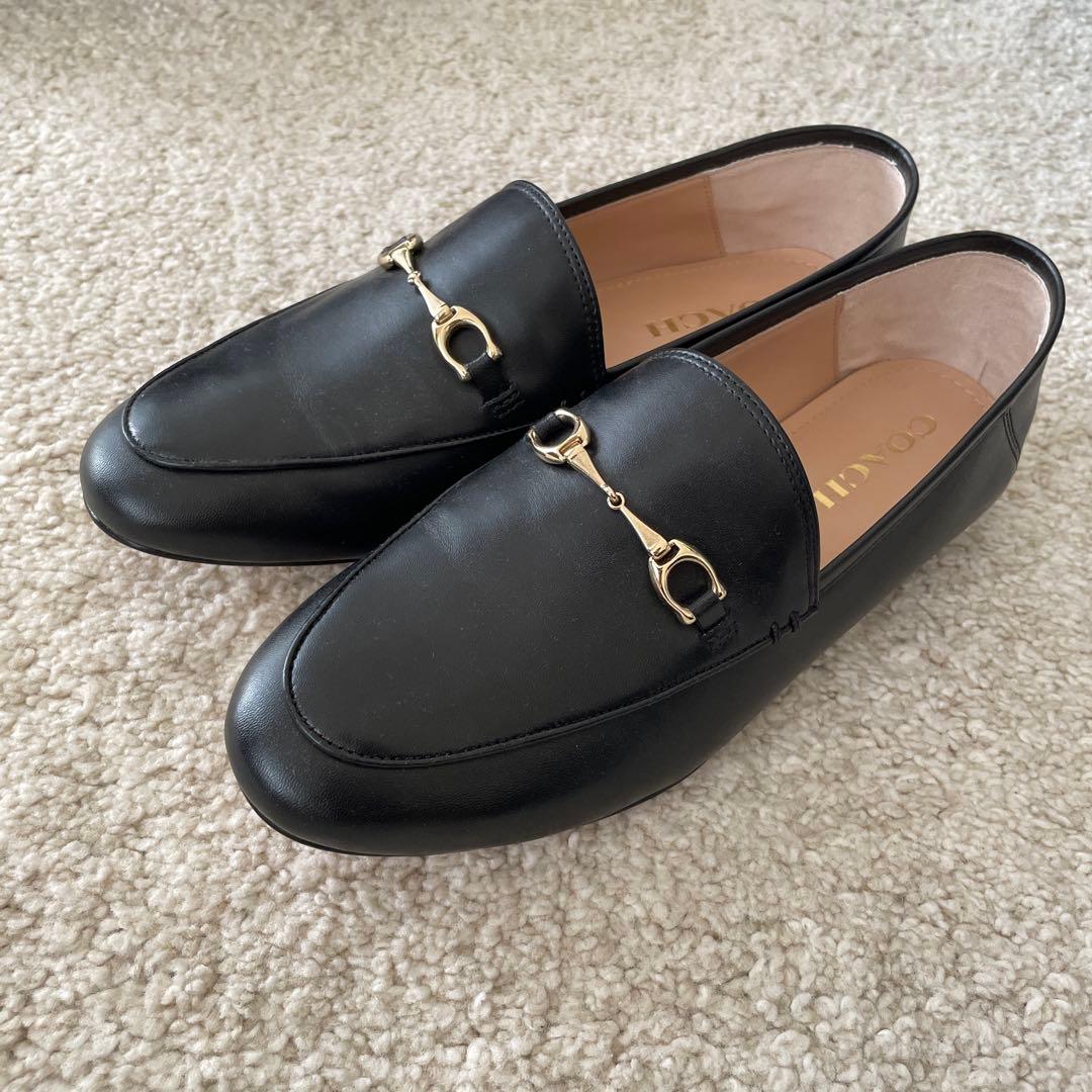 COACH　コーチ ハーレーローファー サイズ：7.5 （約24.5cm)黒