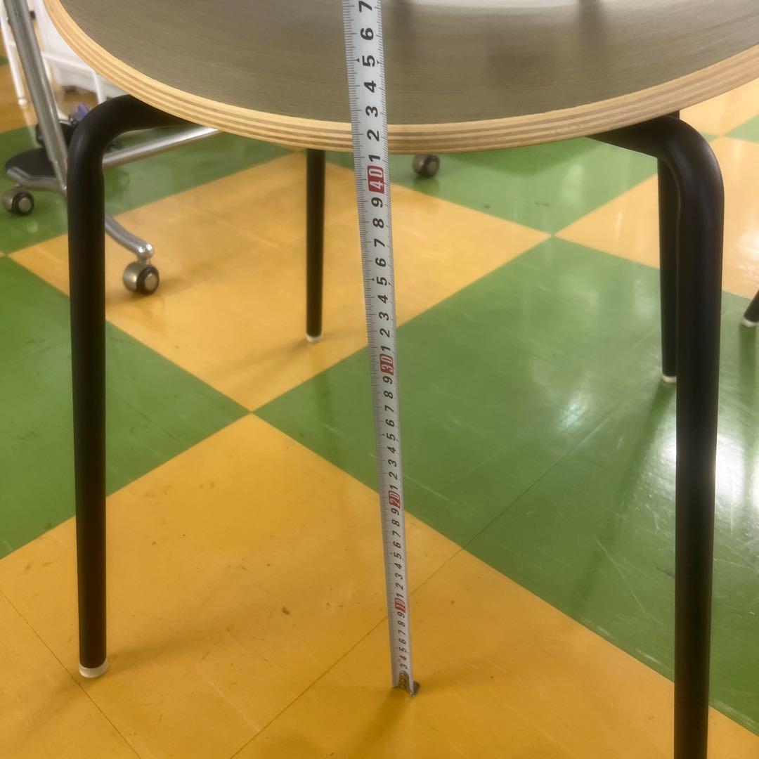 240 KANADEMONO オーバル型　ダイニングチェア 木目調　2脚セット