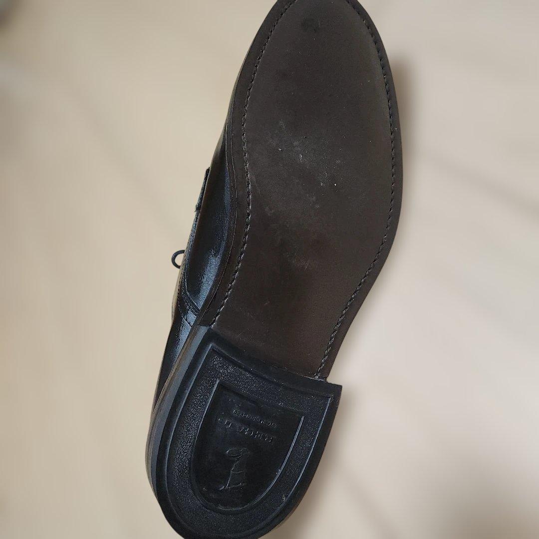 美品リーガル プレーントゥ J636 ブラック 25.5