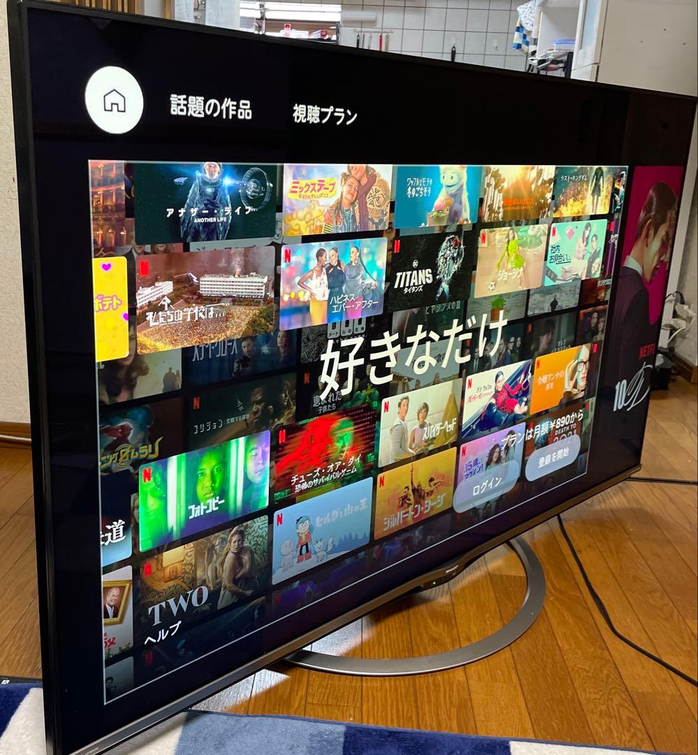 シャープ2017年製60型液晶テレビ 4K/ネット動画対応 送料無料