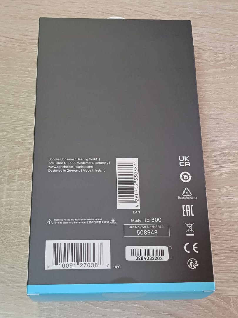 Sennheiser IE 600 リケーブル可能イヤホン