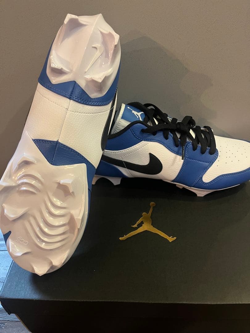 日本未販売 Nike Jordan1スパイク 青/白/黒 Size13
