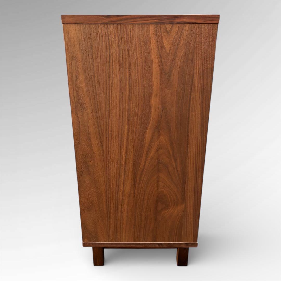 美品　無印良品　 ウォールナット　キャビネット　ガラス扉　脚付き　廃盤