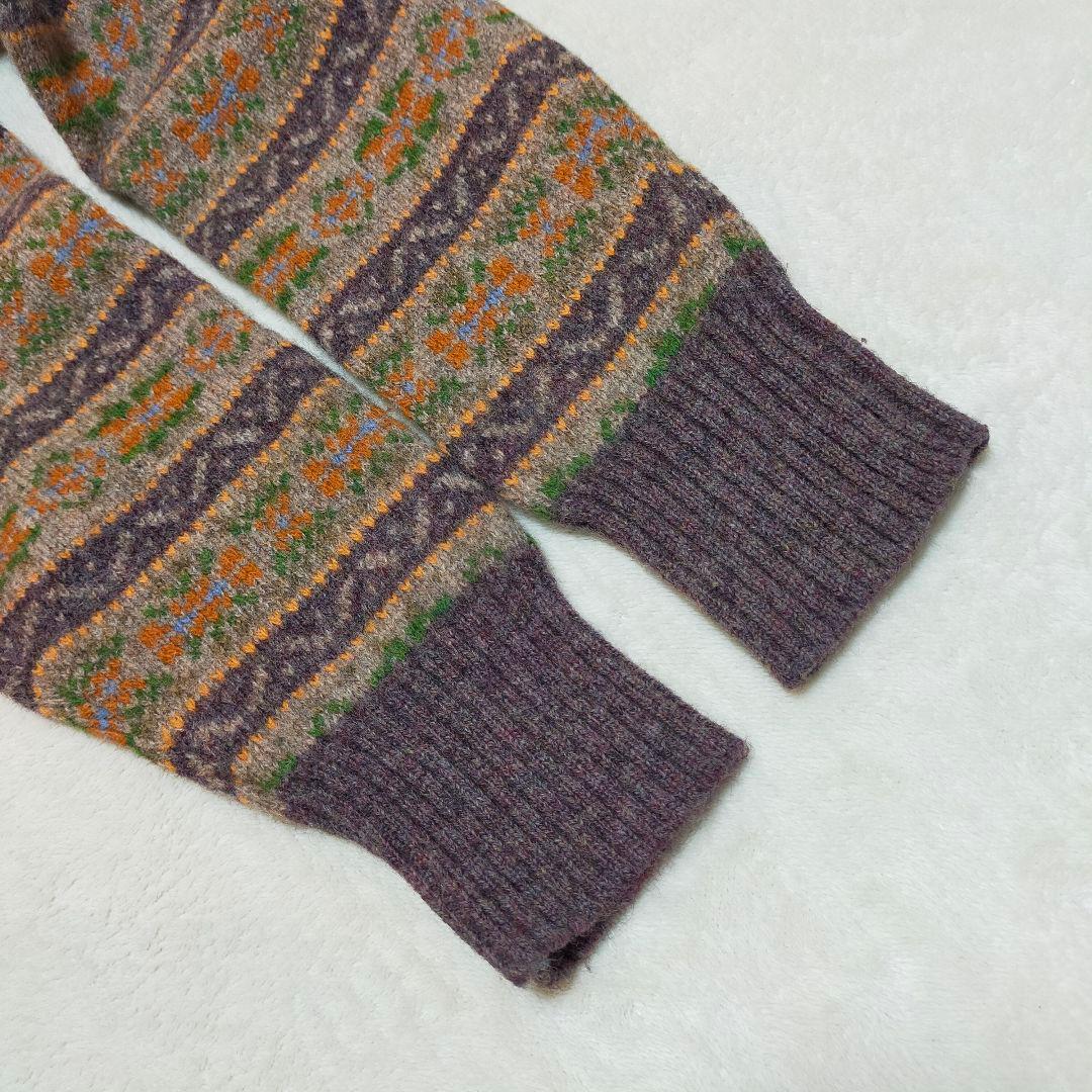 美品　90S　ポロラルフローレン　フェアアイル柄　シェットランドウール　ニット