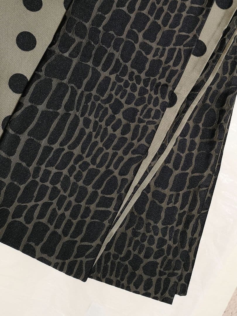 【最終価格】雅星本店◆半幅帯　クロコドット　ブロンズ◆未使用