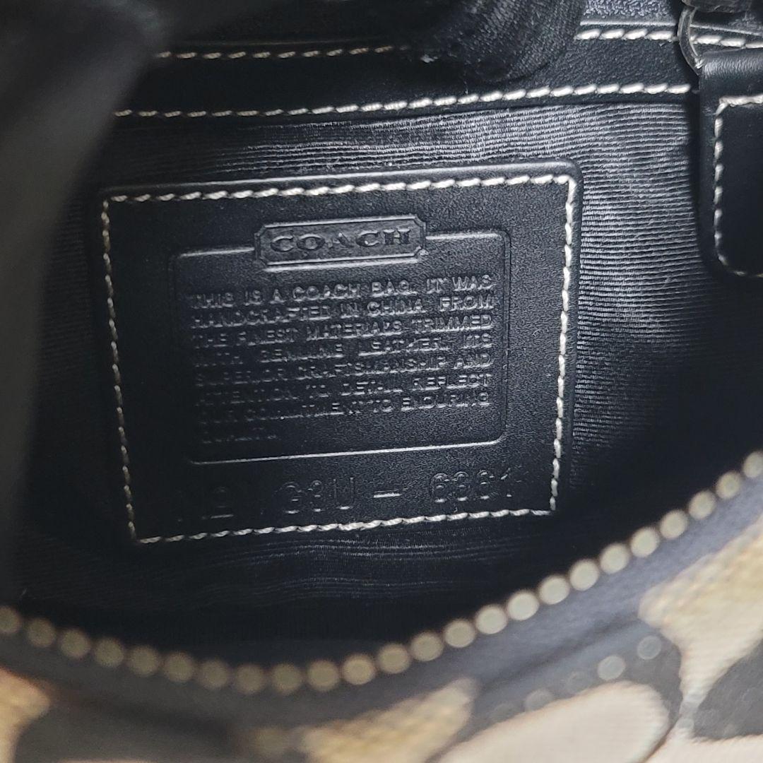三日月型 極美品✨コーチ ハーフムーン ワンショルダー シグネチャー 専用袋