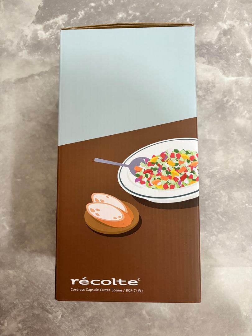 【新品未開封】 レコルト コードレス カプセルカッターボンヌ RCP-7(W)