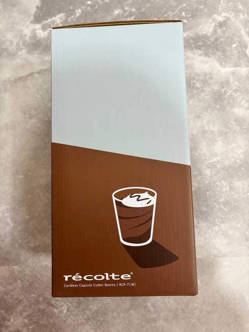 【新品未開封】 レコルト コードレス カプセルカッターボンヌ RCP-7(W)