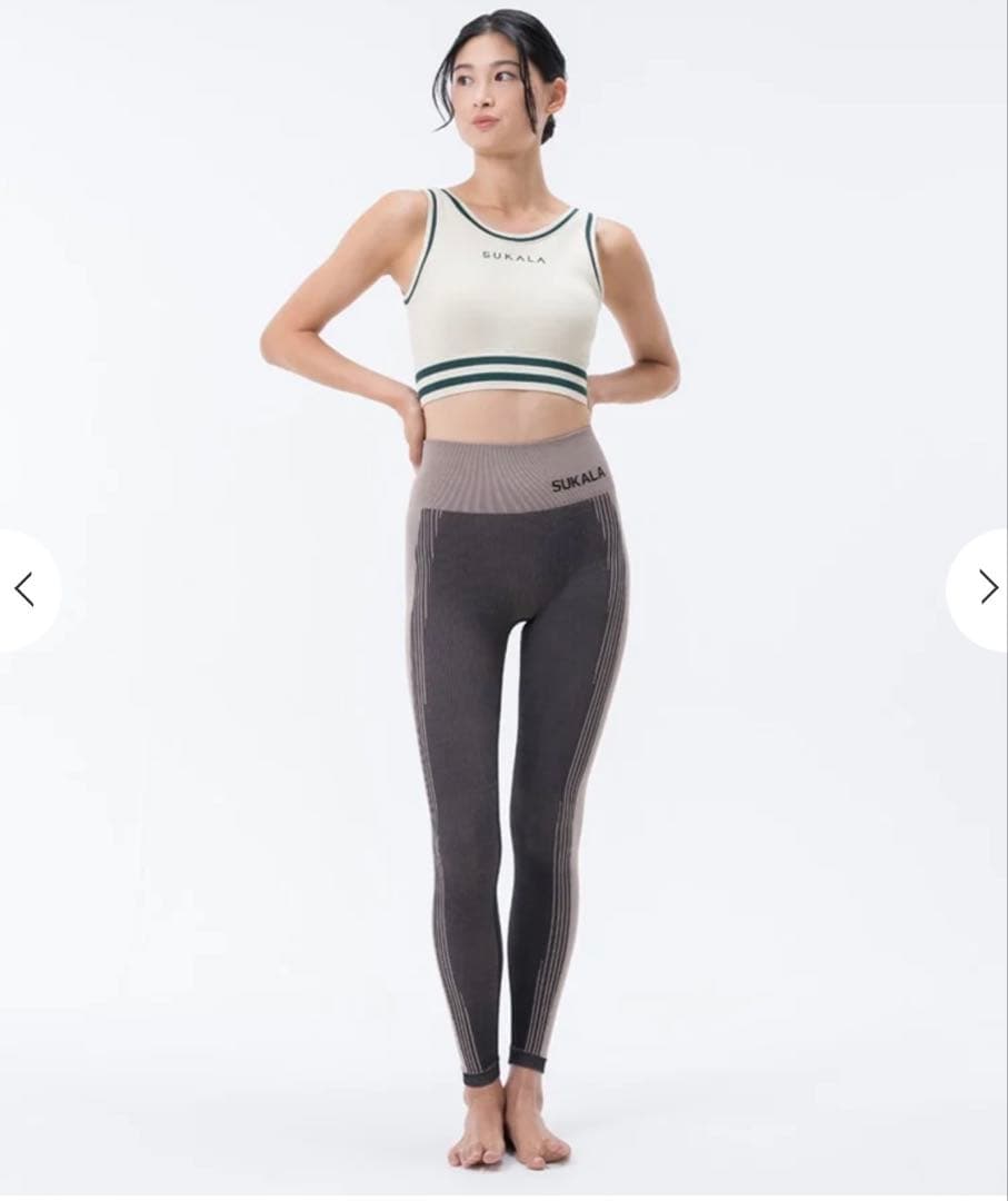 【SUKALA】 ブラトップ付きカレッジVネックプルオーバー