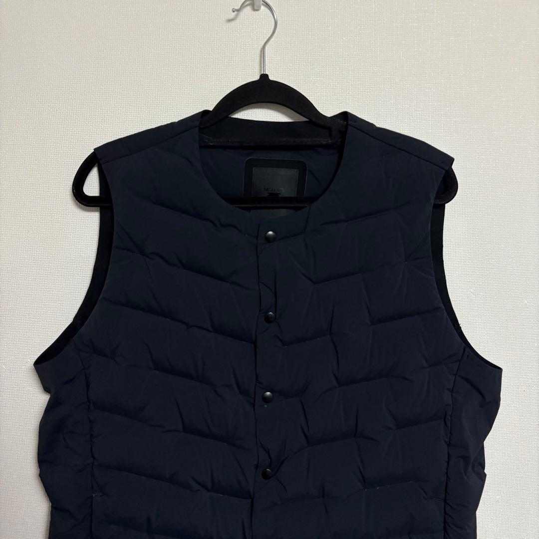 【極美品】デサントオルテライン ダウンベスト ダークネイビー Ｌ