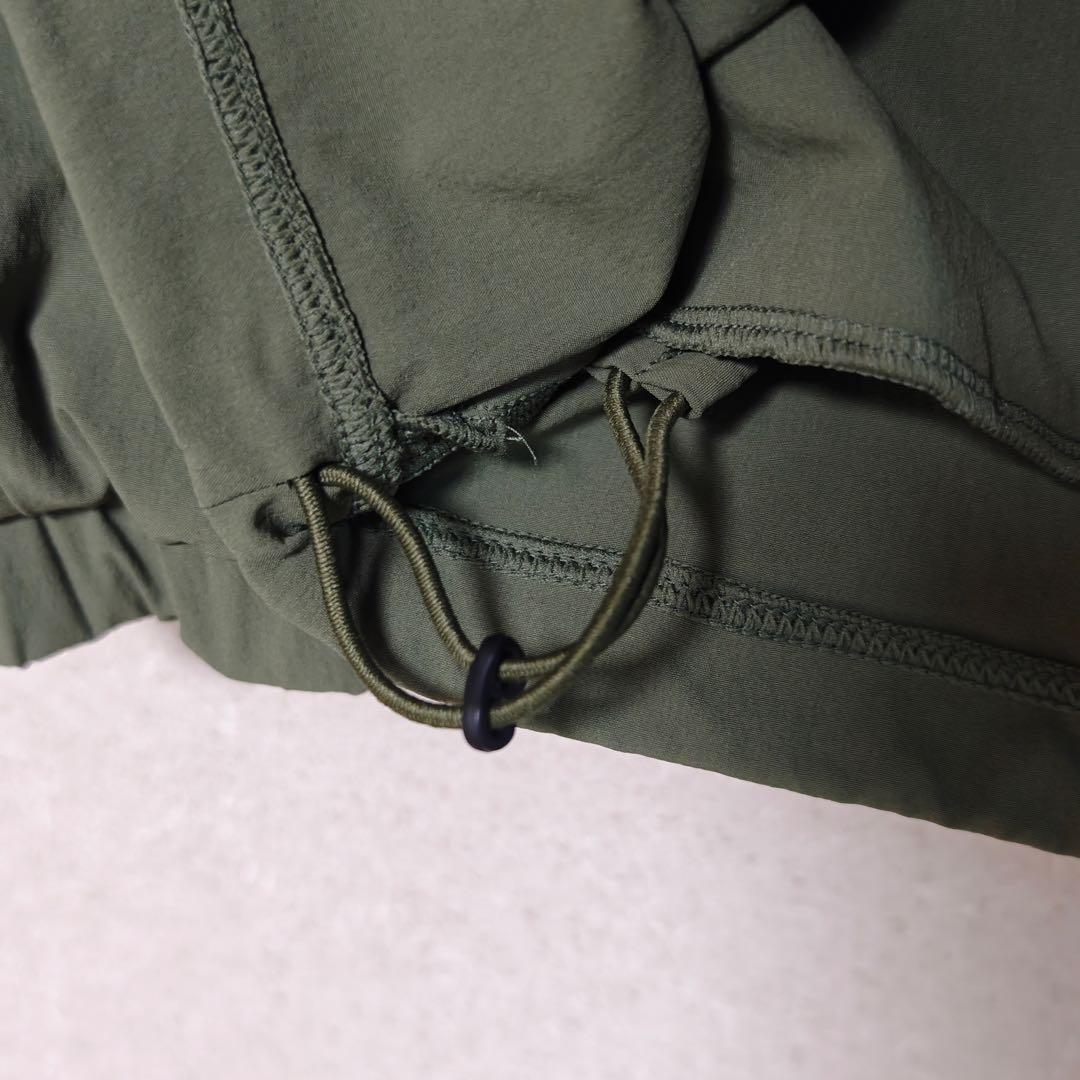 CRONOS ハーフジップ ナイロンジャケット オリーブグリーン Mサイズ