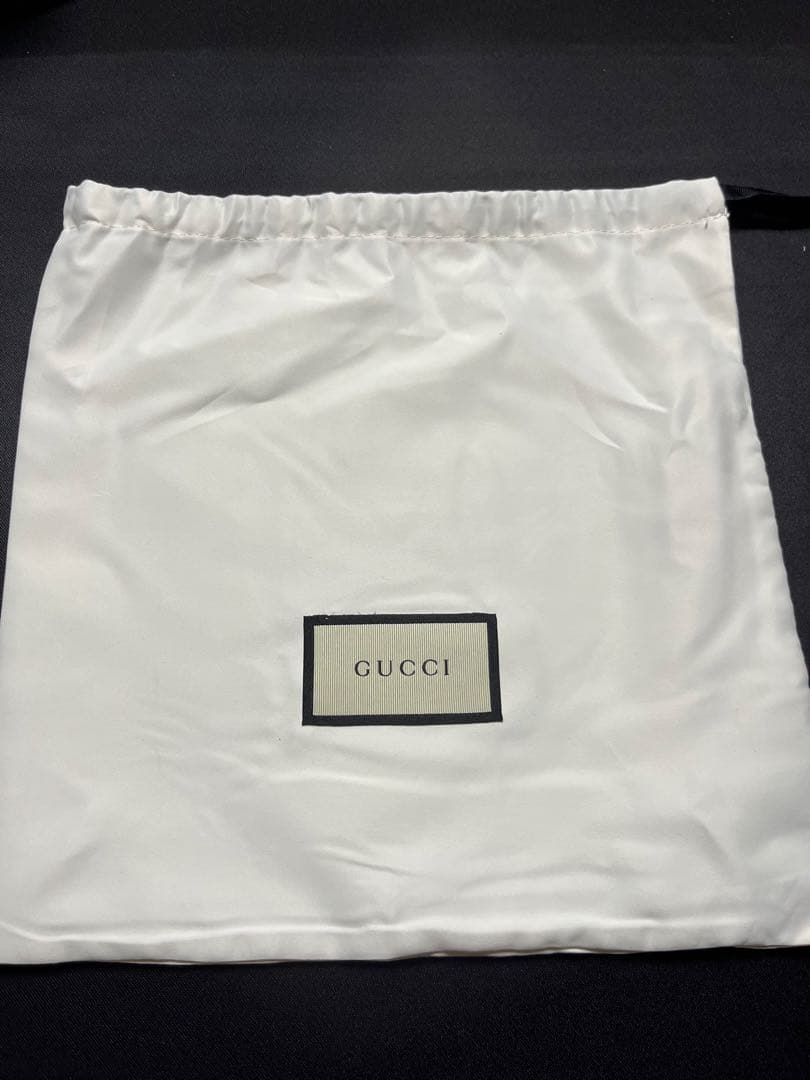 GUCCI インターロッキングGレザーチェーンショルダーバッグ グレー 3WAY