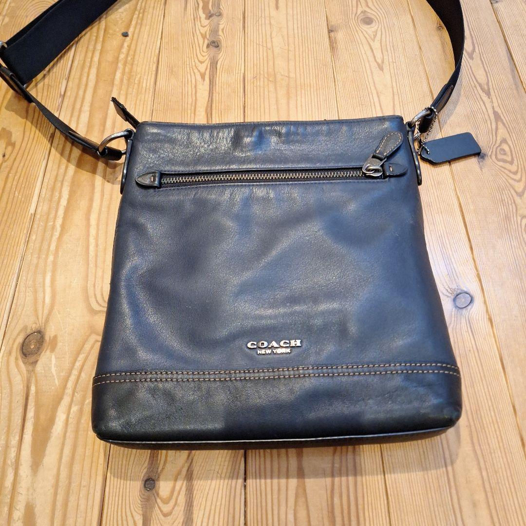 ロペ　COACH ネイビー ショルダーバッグ