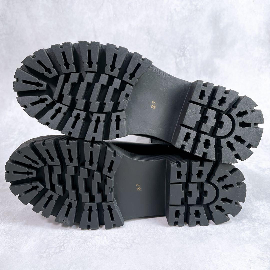 ☆ほぼ新品☆【ウィムガゼット ザポーズ】サイドゴアブーツ (37) 厚底　ジップ