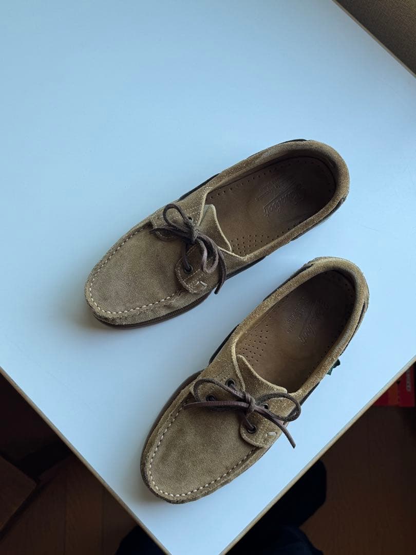 [美品]Paraboots BARTH モカシン　スエード