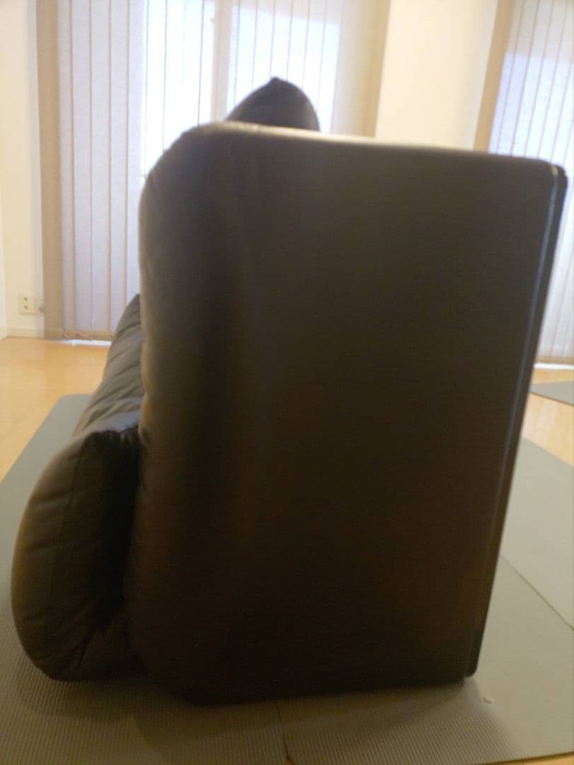 カッシーナ・マラルンガ黒革 ブラックレザー 2人掛けソファ