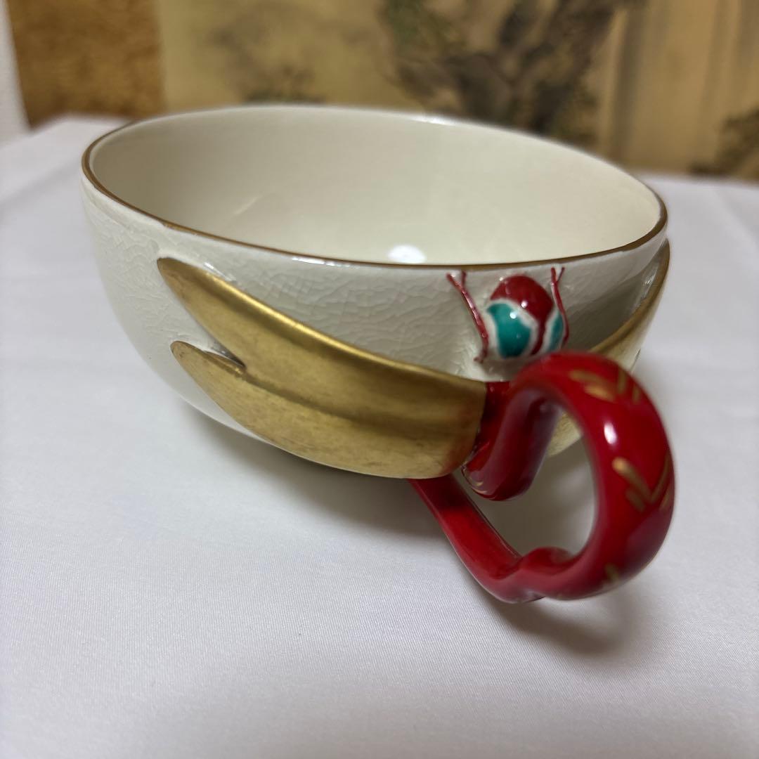 15代 沈壽官 薩摩蜻蛉ティーカップ　本物保証　 共箱　琹 2セット