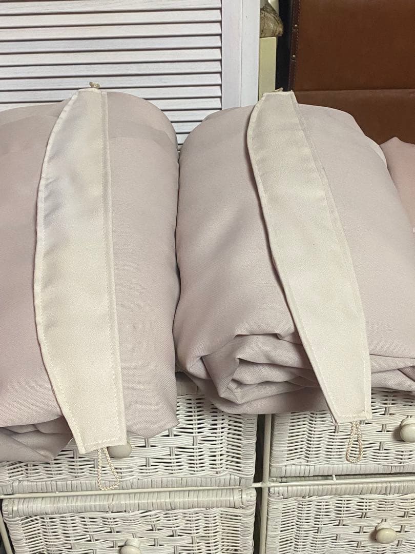 希少♦️ヴィンテージ♦️高級 オーダー ドレープカーテン♦️防炎 ２枚セット♦️送料込