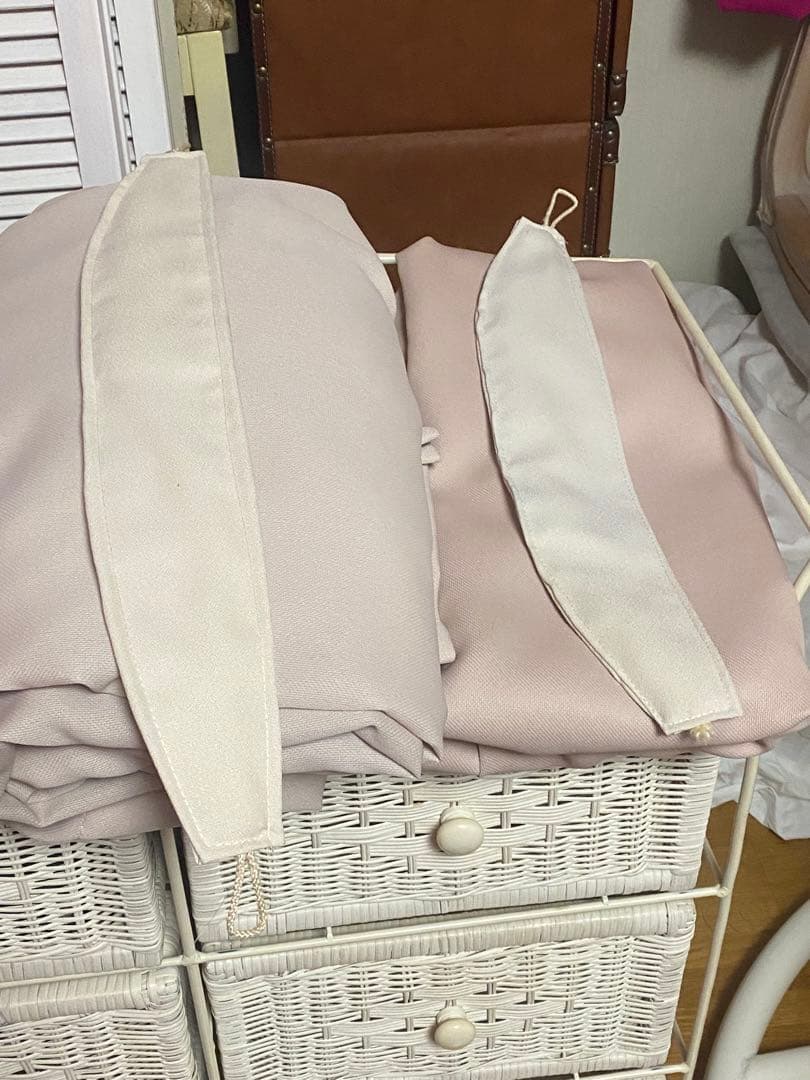 希少♦️ヴィンテージ♦️高級 オーダー ドレープカーテン♦️防炎 ２枚セット♦️送料込