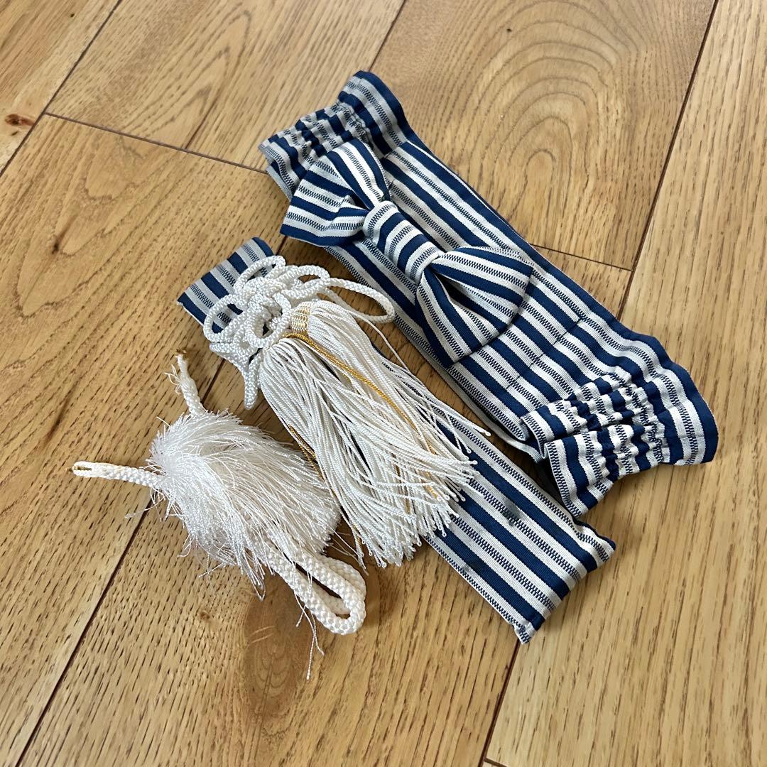 希少 着付け不要！3歳用羽織袴セット　かんたん袴　紫