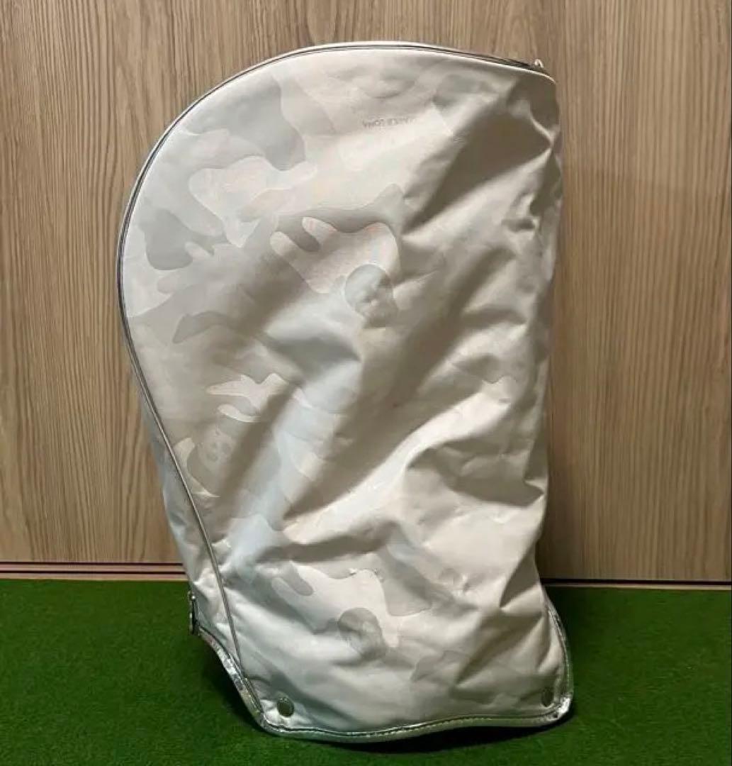 美品【キャディバッグ】マークアンドロナ　カモフラ　スカル　スタンド式　3点式