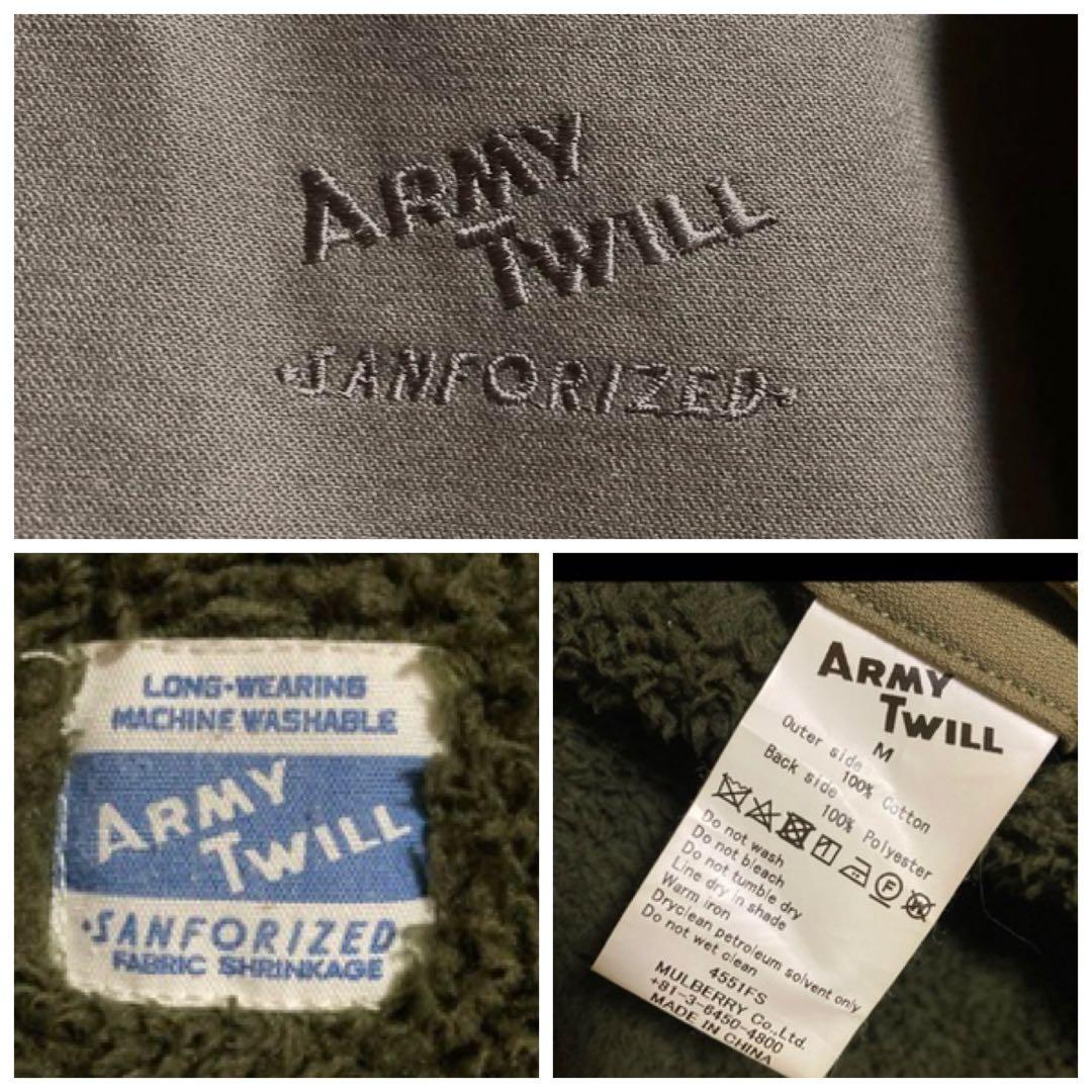 極上ARMY TWILLリバーシブルミリタリーボアフィールドコートM-65USA