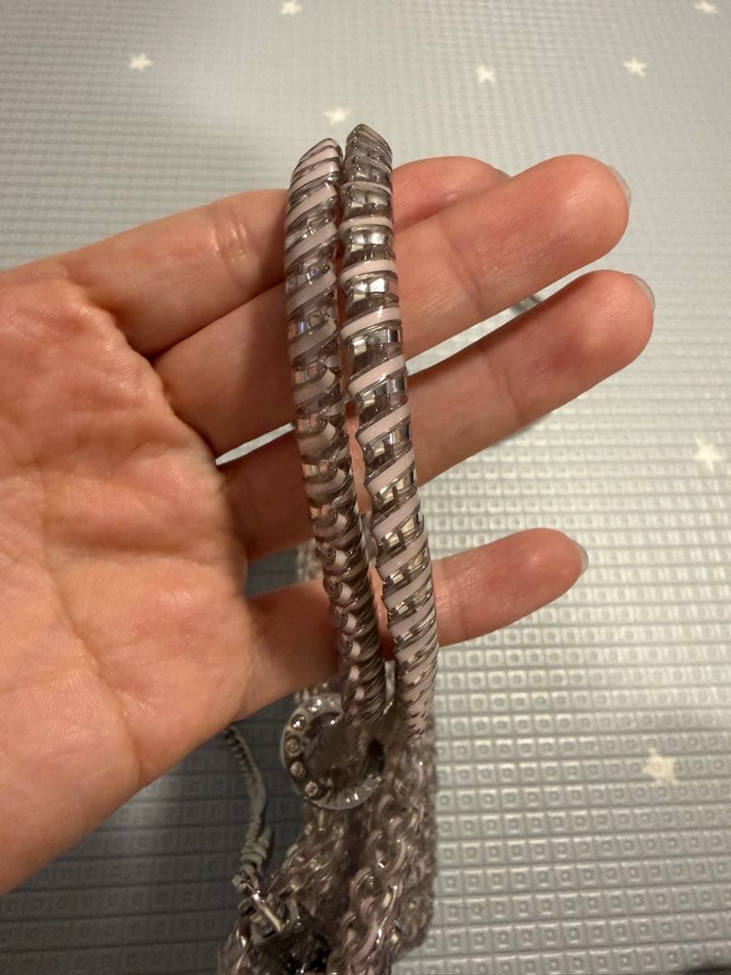 アンテプリマ ワイヤーバッグ スタンダード ミニアトゥーラ　ピンクシルバー