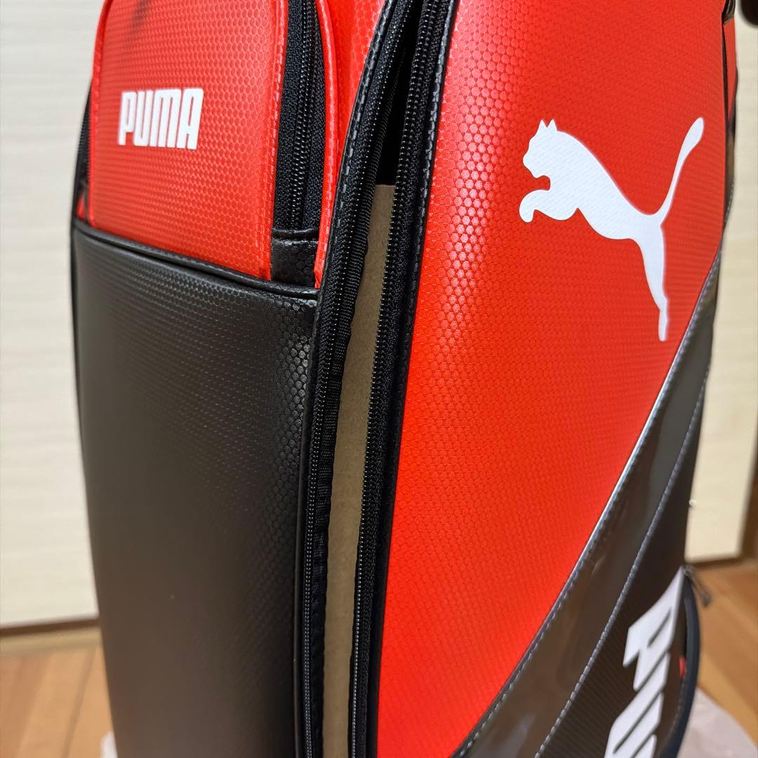値下げ‼️新品早い者勝ち‼️22PUMA キャディバッグ ブラック/オレンジ9.5型