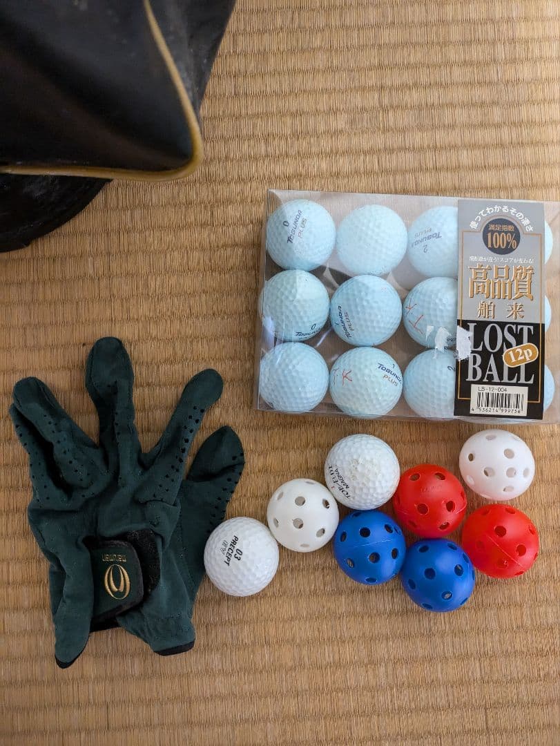 ゴルフバッグ レザー製 Golden Elite クラブセット付き